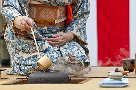 Woman pouring tea