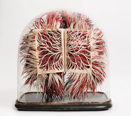Slashed Book Sculpture by Georgia Russell