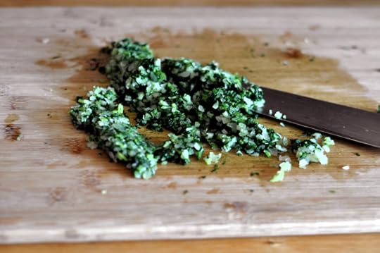 Finely minced ramps