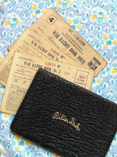 US rationing books owned by my mother and grandmother, WWII (Photo: Sarah Sundin)