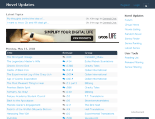 novelupdates.com screenshot