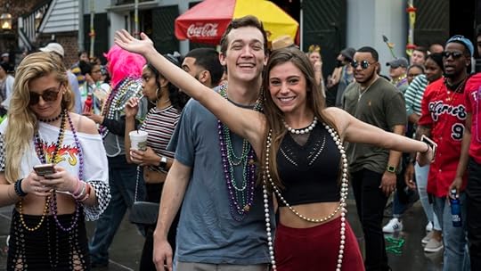 Mardi Gras Louisiana New Orleans people smile