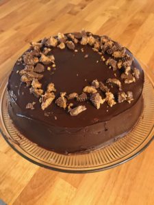 Chocolate Peanut Butter Cream Cake