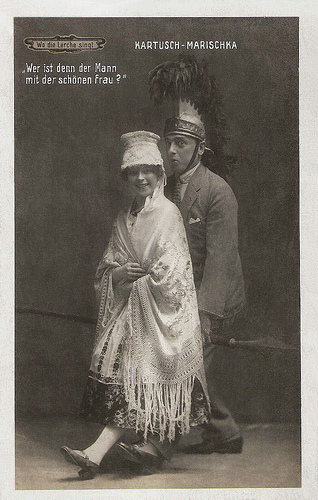 Louise Kartousch and Hubert Marischka in Wo die Lerche singt (1918)