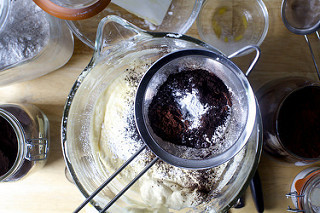 sift dry ingredients over