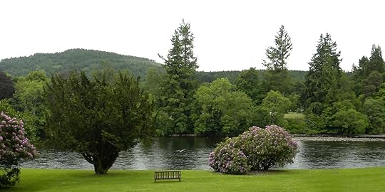 Bench by the River Tay in Dunkeld