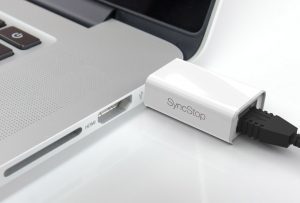 SyncStop USB Condom in a laptop