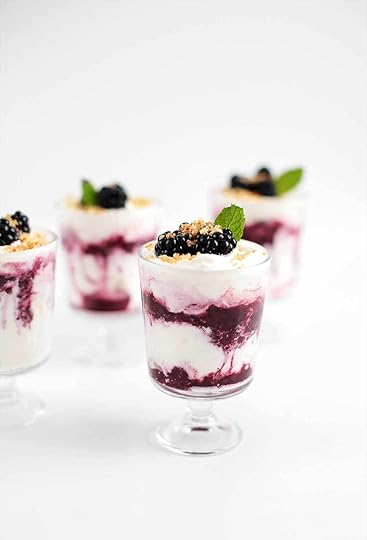 Easy summer dessert Blackberry Bourbon Fool from The Fauxmartha