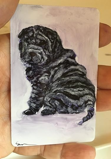  Miniature in my Year of the Dog Dog-a-Day project. ©2018 Susan diRende 