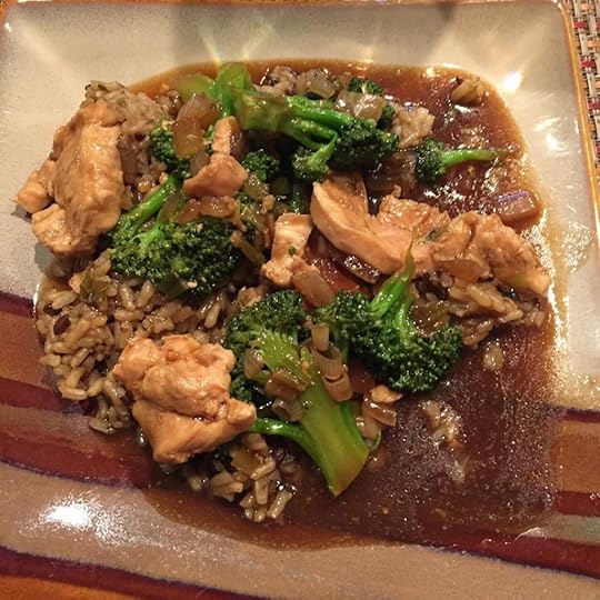 Asian chicken with broccoli