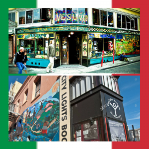 images of Vesuvio Cafe and City Lights Books