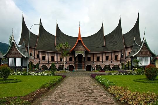 Rumah gadang in Sumatra Indonesia