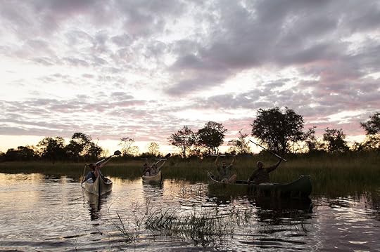 canoeing down the Selinda Spillway