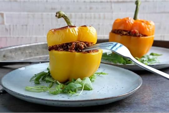 Gevulde paprika bosto quinoa