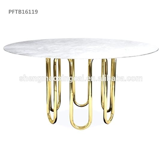 brass dining table base marble