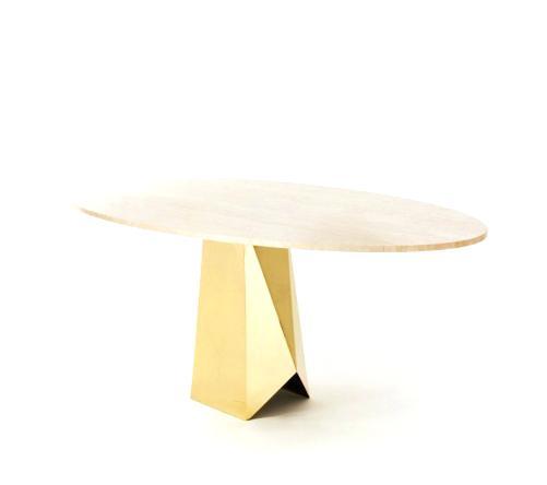 brass dining table base egg collectives antique