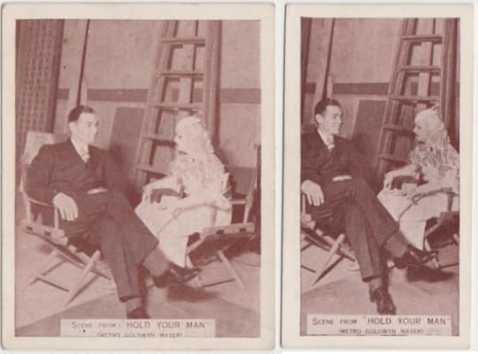 Clark Gable and Jean Harlow 1935 Ardath Scenes from Big Films, both size cards