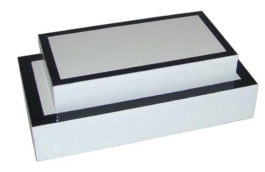 white lacquered boxes cm blue and shiny lacquer box storage uk