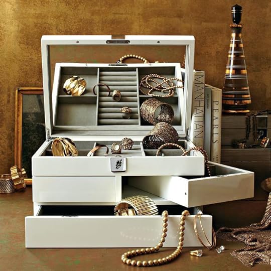 white lacquered boxes storage