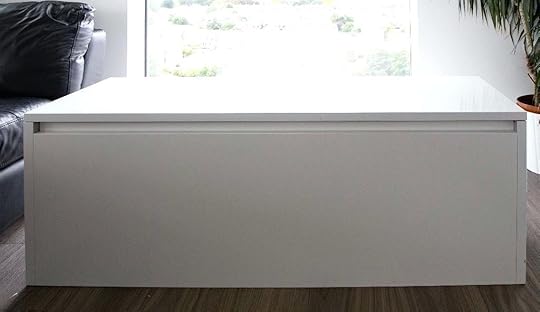 white lacquered boxes habitat storage trunk blanket box very good condition