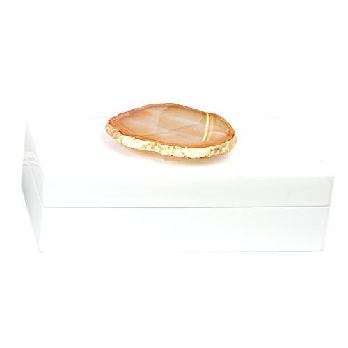 white lacquered boxes ac small box with amber storage