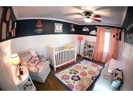 navy and coral rug 4 bath