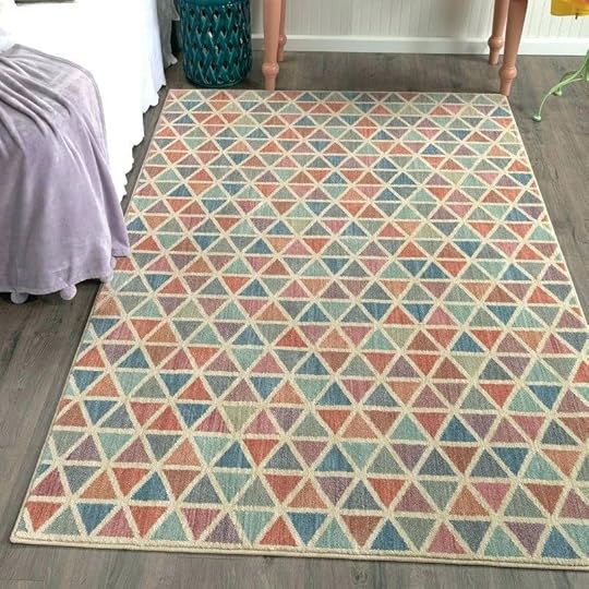 navy and coral rug blue aqua area