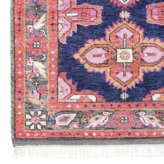navy and coral rug kismet in oriental