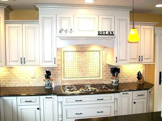 yellow backsplash tile modern kitchen subway pale