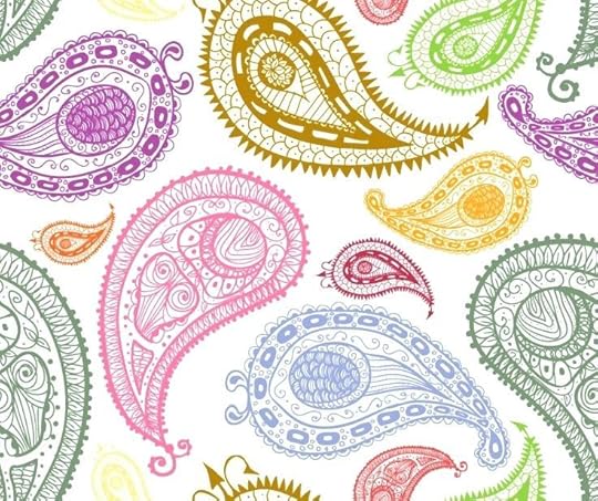 paisley wallpaper pastel mural pink iphone