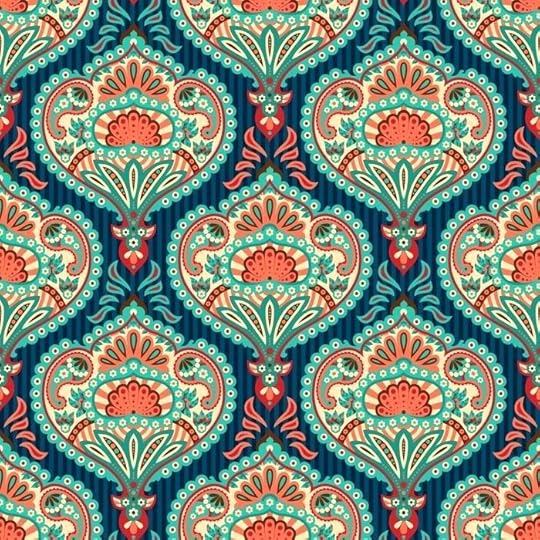 paisley wallpaper oriental seamless pattern vinyl wall mural styles blue