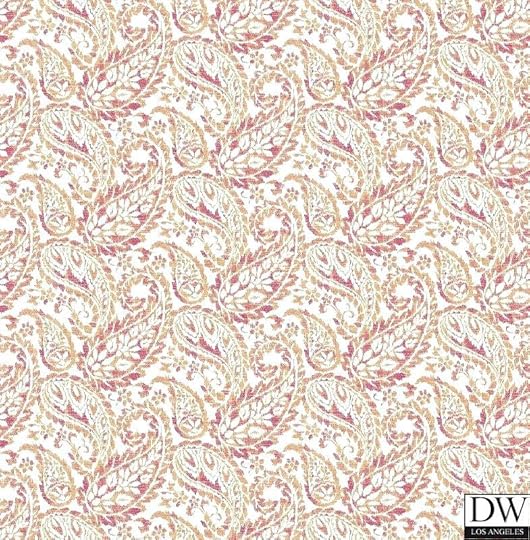 paisley wallpaper pink blue home decor