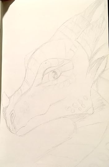 Fancy dragon in Pencil head only sultry I