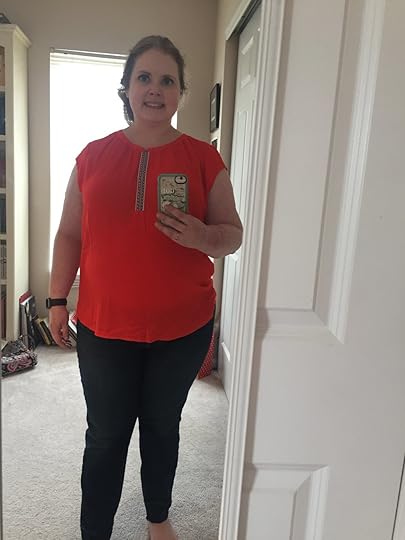 Jeans in all these photos--White House Black Market 