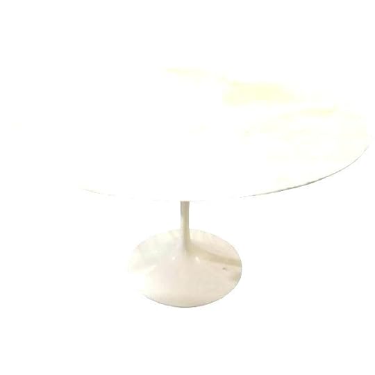 cb2 tulip table marble knoll edition original specifications white