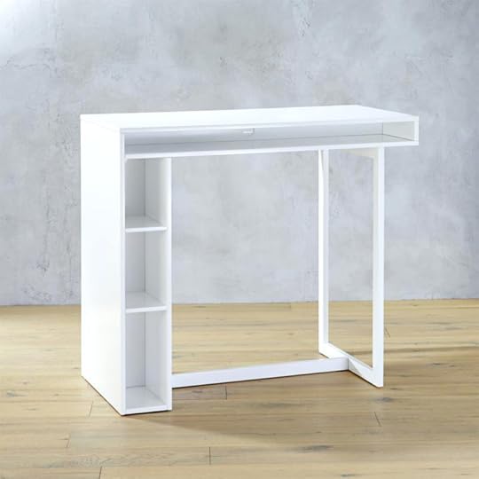 cb2 tulip table white
