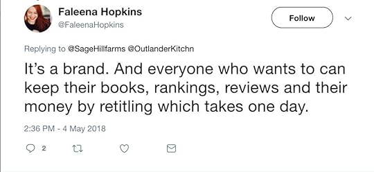 A tweet from Faleena Hopkins that reads 