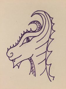 Purple weird dragon 