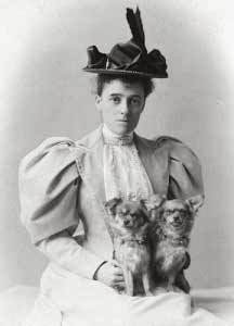 Edith Wharton and her dogs, 1889-1890
