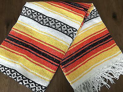orange throw blanket 1 of shipping hand woven yoga yellow serape twin size nz
