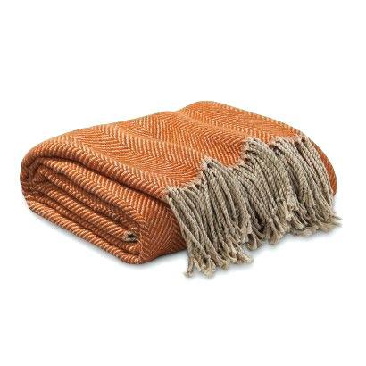 orange throw blanket herringbone at target love the burnt is ireland