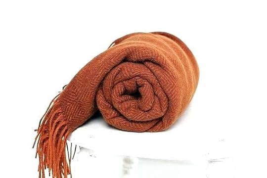 orange throw blanket burnt dark diamond twill wool for bed uk