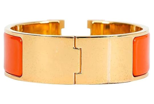 hermes clic clac bracelet orange h pm