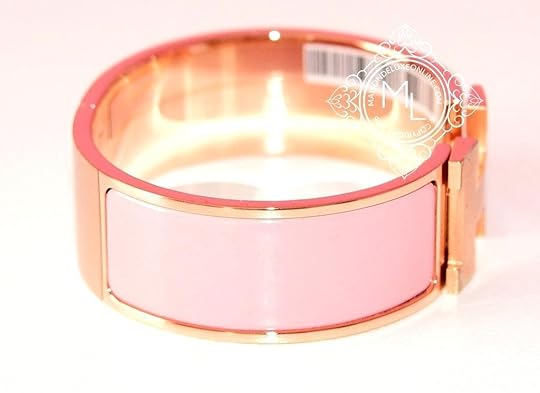 hermes clic clac bracelet rose pink gold hardware pm new h