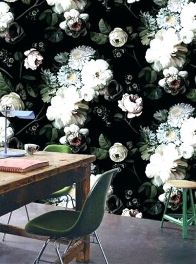 large scale floral wallpaper very australia
