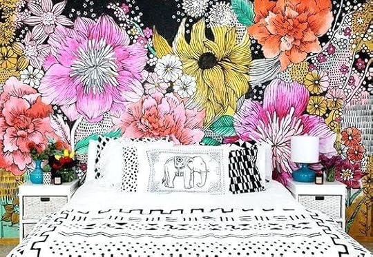 large scale floral wallpaper design ideas wall modern