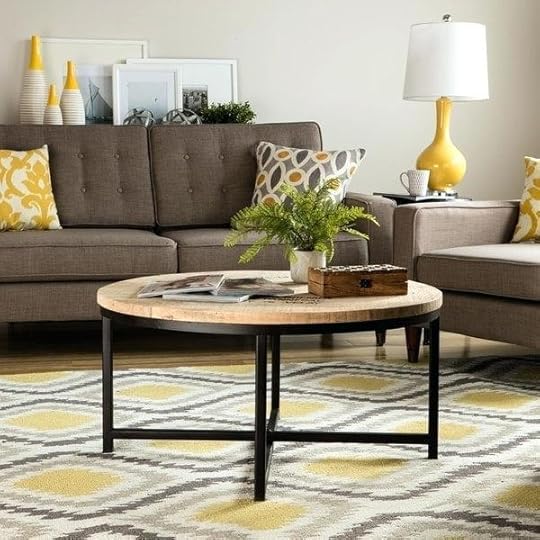 round coffee table decor homemade french stamped mango free intended for living room decorating ideas pictures