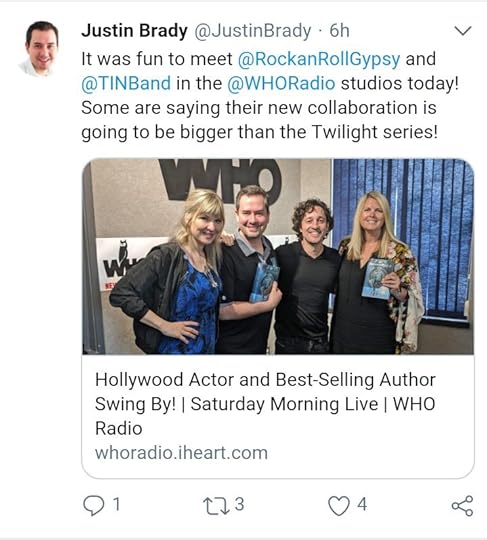 A tweet from @JustinBrady that reads, 