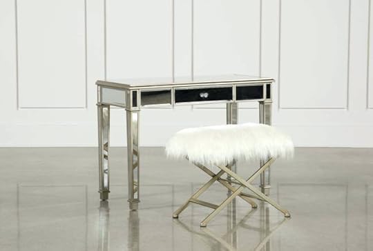 mirrored vanity stool desk w bench dressing table and set