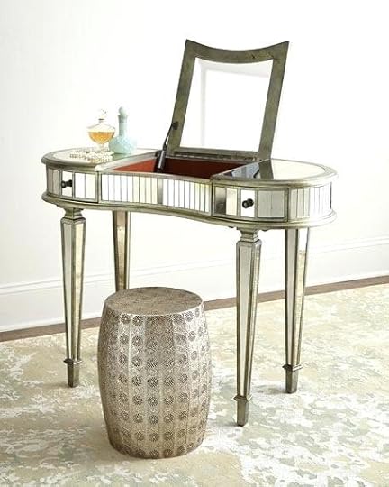 mirrored vanity stool furniture dressing table